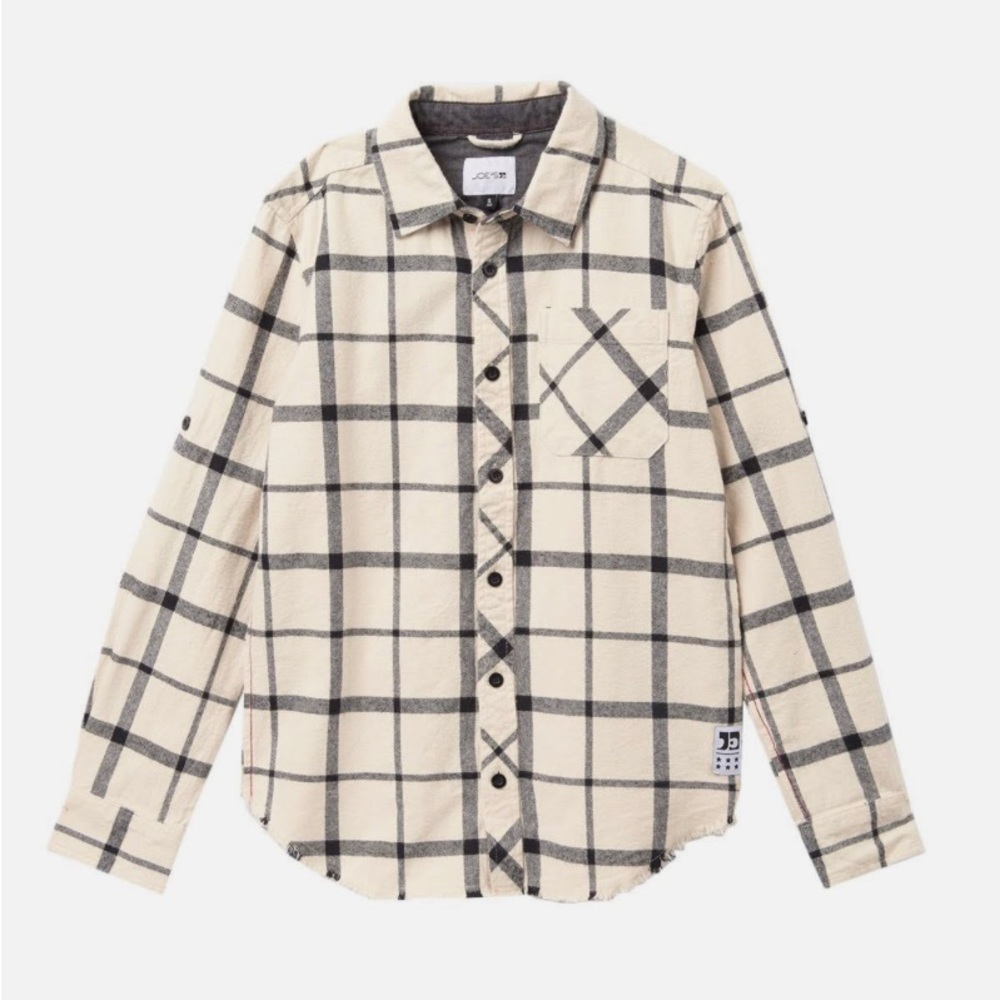 Joe’s Jeans Boys Flannel long sleeve button down shirt. XL 18-20 boys